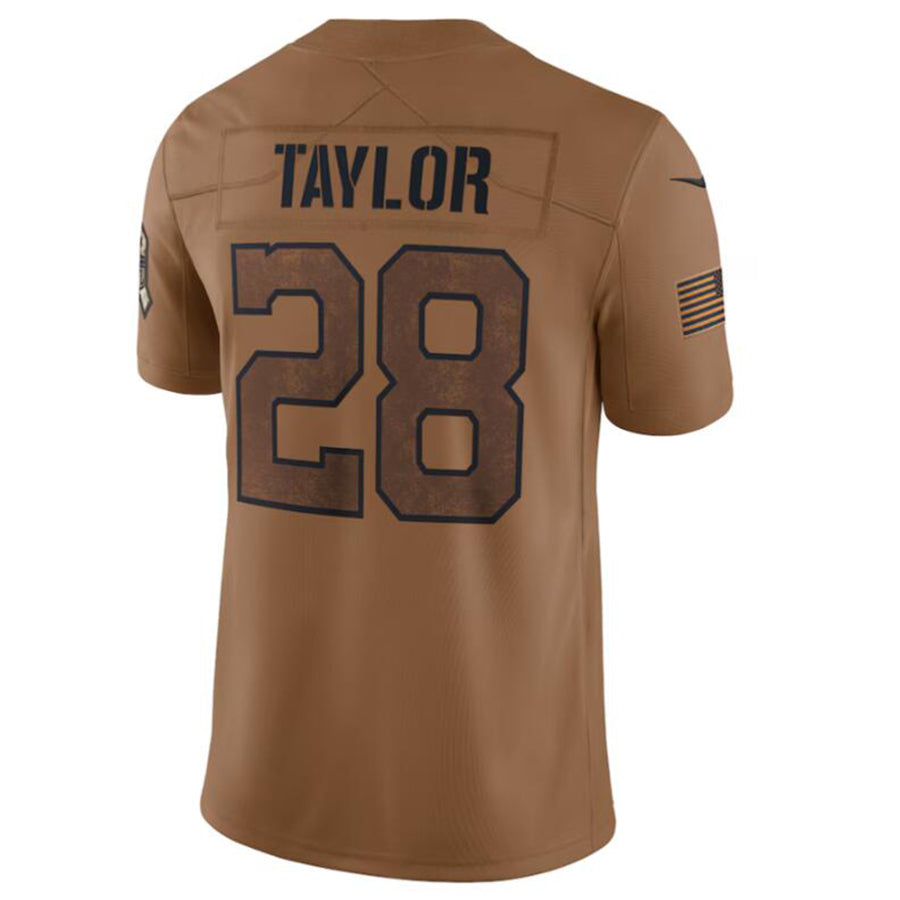 Ndoa IN.Colts #28 Jonathan Taylor Brown 2023 Salute To Service Limited Jersey Stitched Jersey