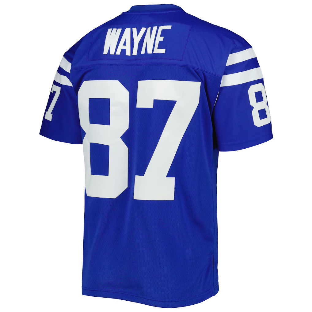 Ndoa IN.Colts #87 Reggie Wayne Mitchell & Ness Royal Legacy Replica Jersey