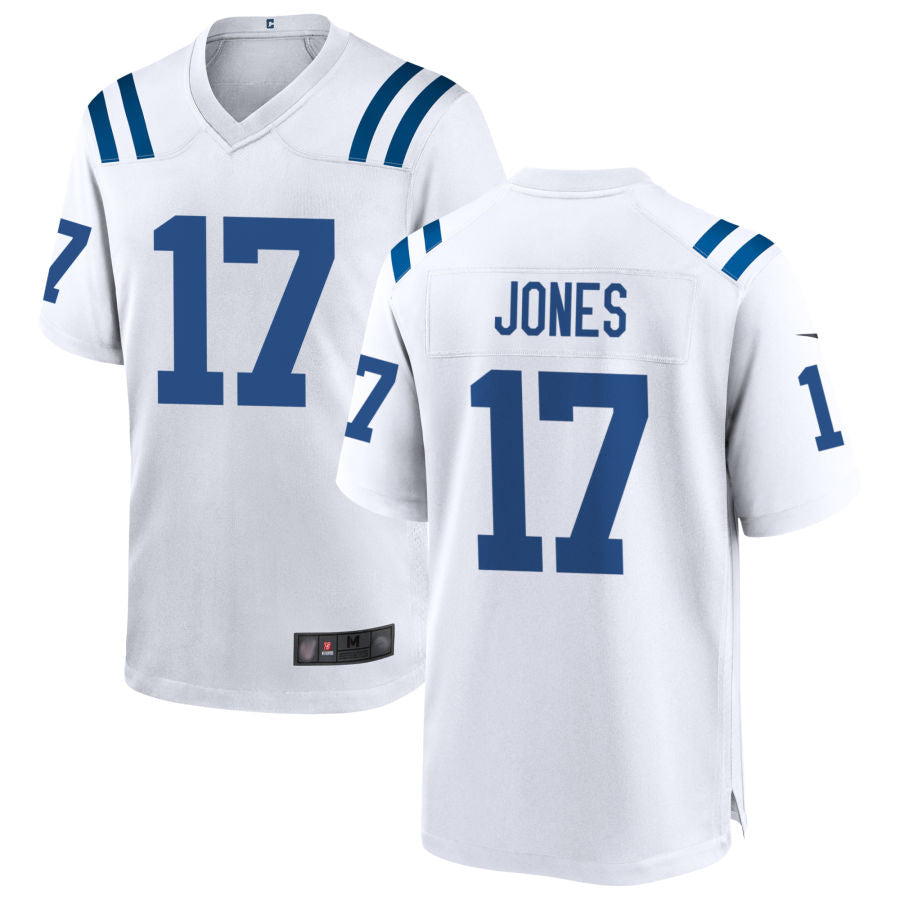 Ndoa IN.Colts #17 Daniel Jones Player White Home Game Stitched Jerseys