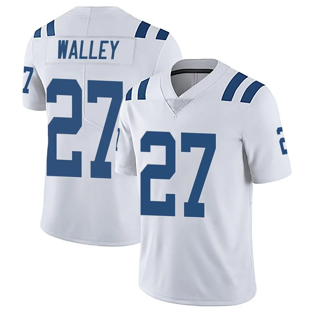 Ndoa IN.Colts #27 Justin Walley Player White Limited Vapor Untouchable Home Game Stitched Jerseys