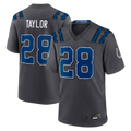 Ndoa IN.Colts #28 Jonathan Taylor Anthracite 2026 Rivalries Collection Game Stitched Jerseys