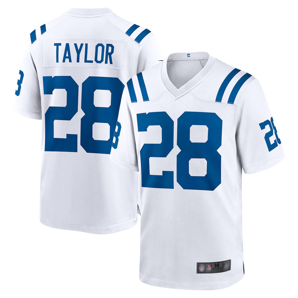 Ndoa IN.Colts #28 Jonathan Taylor Player White Home Game Stitched Jerseys
