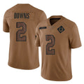 Ndoa IN.Colts #2 Josh Downs Player Brown Salute To Service Limited Stitched Jerseys