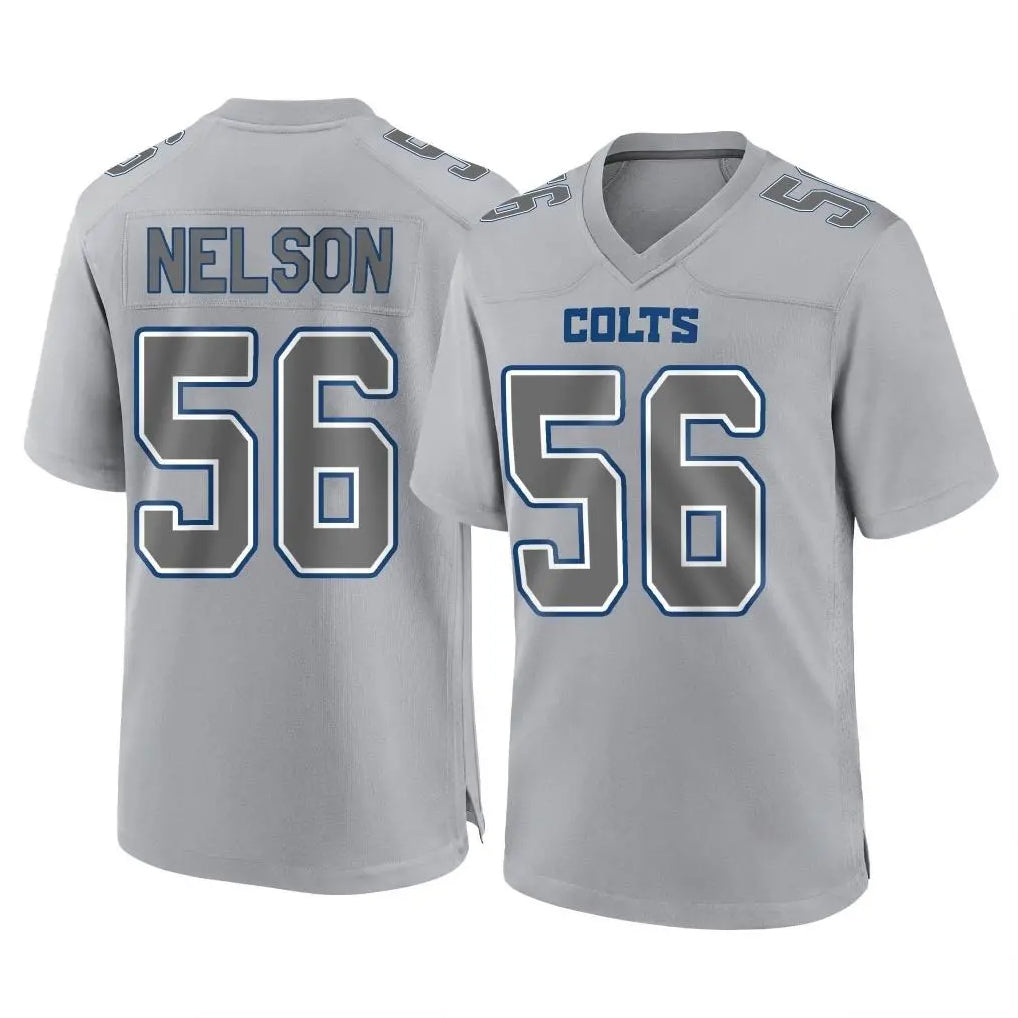 Ndoa IN.Colts #56 Quenton Nelson Player Gray Atmosphere Fashion Home Game Stitched Jerseys