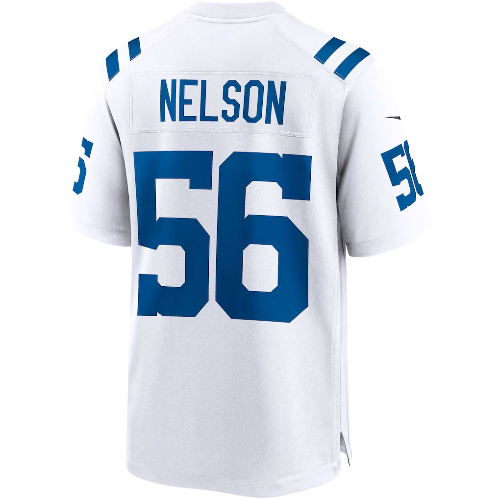 Ndoa IN.Colts #56 Quenton Nelson White Game Player Stitched Jerseys