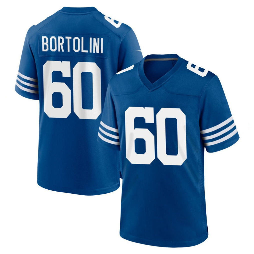 Ndoa IN.Colts #60 Tanor Bortolini Player Royal Limited Home Game Stitched Jerseys
