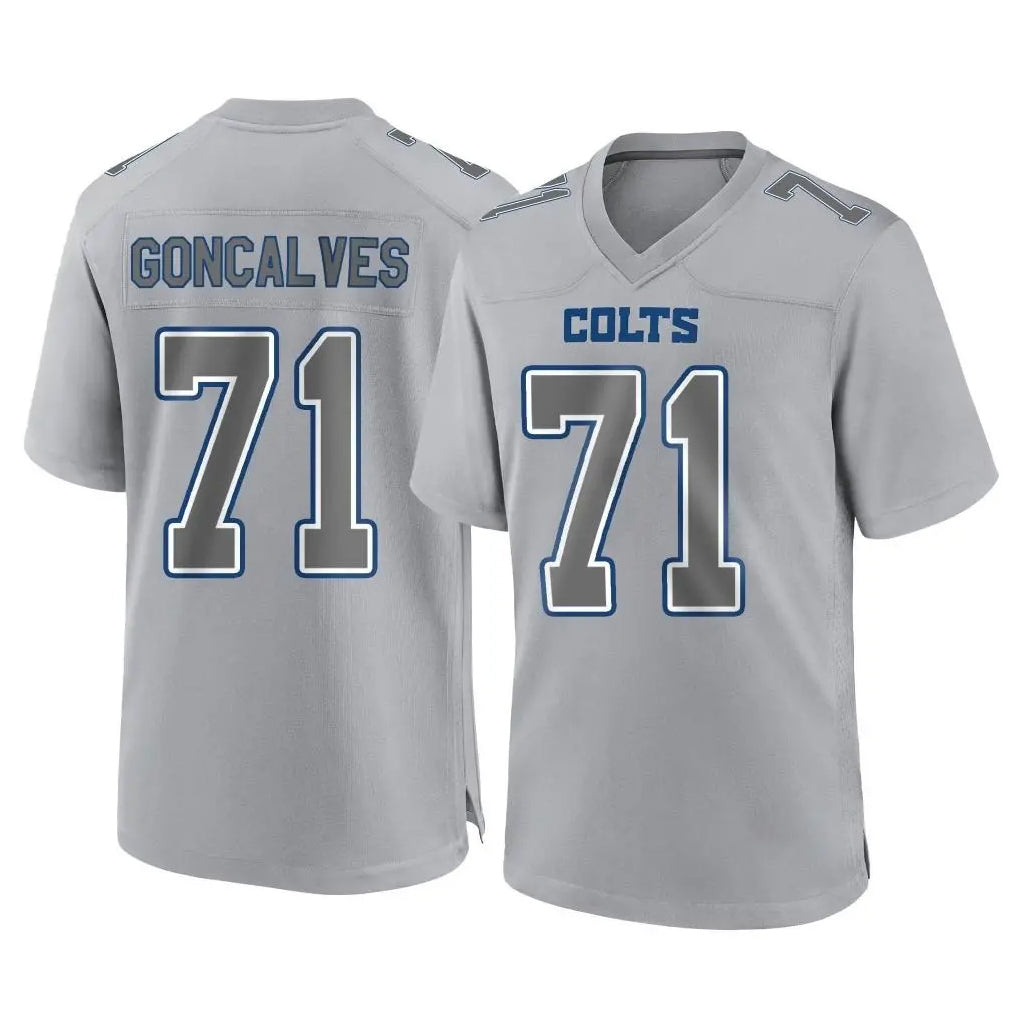 Ndoa IN.Colts #71 Matt Goncalves Player Gray Atmosphere Fashion Home Game Stitched Jerseys