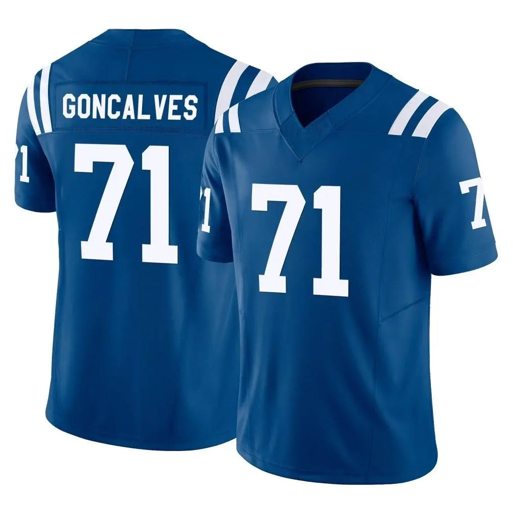 Ndoa IN.Colts #71 Matt Goncalves Player Royal Limited Vapor F.U.S.E. Home Game Stitched Jerseys