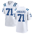 Ndoa IN.Colts #71 Matt Goncalves Player White Home Game Stitched Jerseys