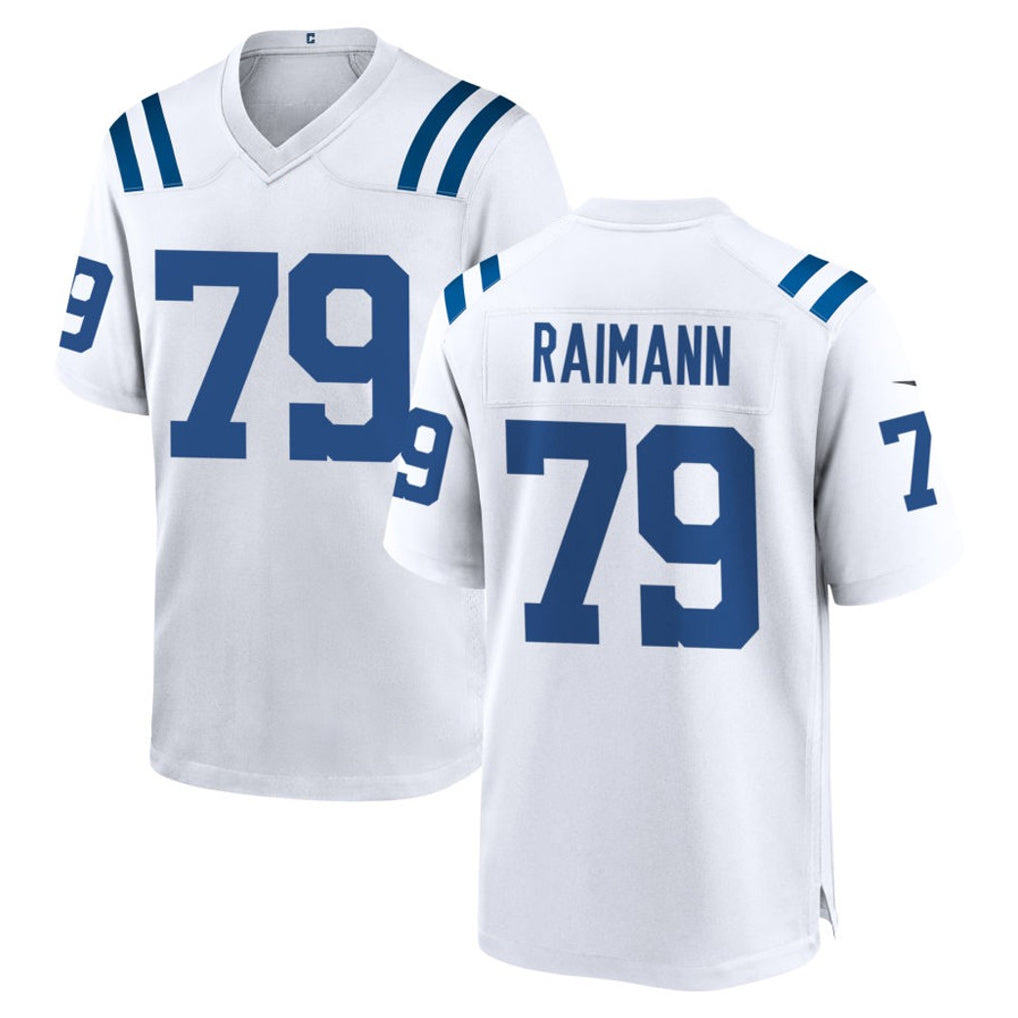 Ndoa IN.Colts #79 Bernhard Raimann Player White Home Game Stitched Jerseys