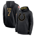 Ndoa IN.Colts #7 Charvarius Ward Sr. Player Black Salute to Service Hoodies Limited Game Stitched Jerseys