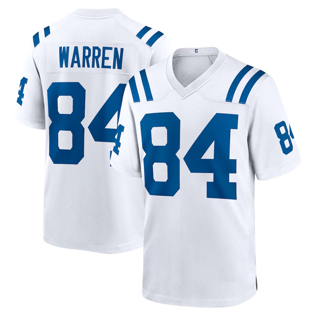 Ndoa IN.Colts #84 Tyler Warren Player White Home Game Stitched Jerseys