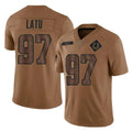 Ndoa IN.Colts #97 Laiatu Latu Player Brown Salute To Service Limited Stitched Jerseys