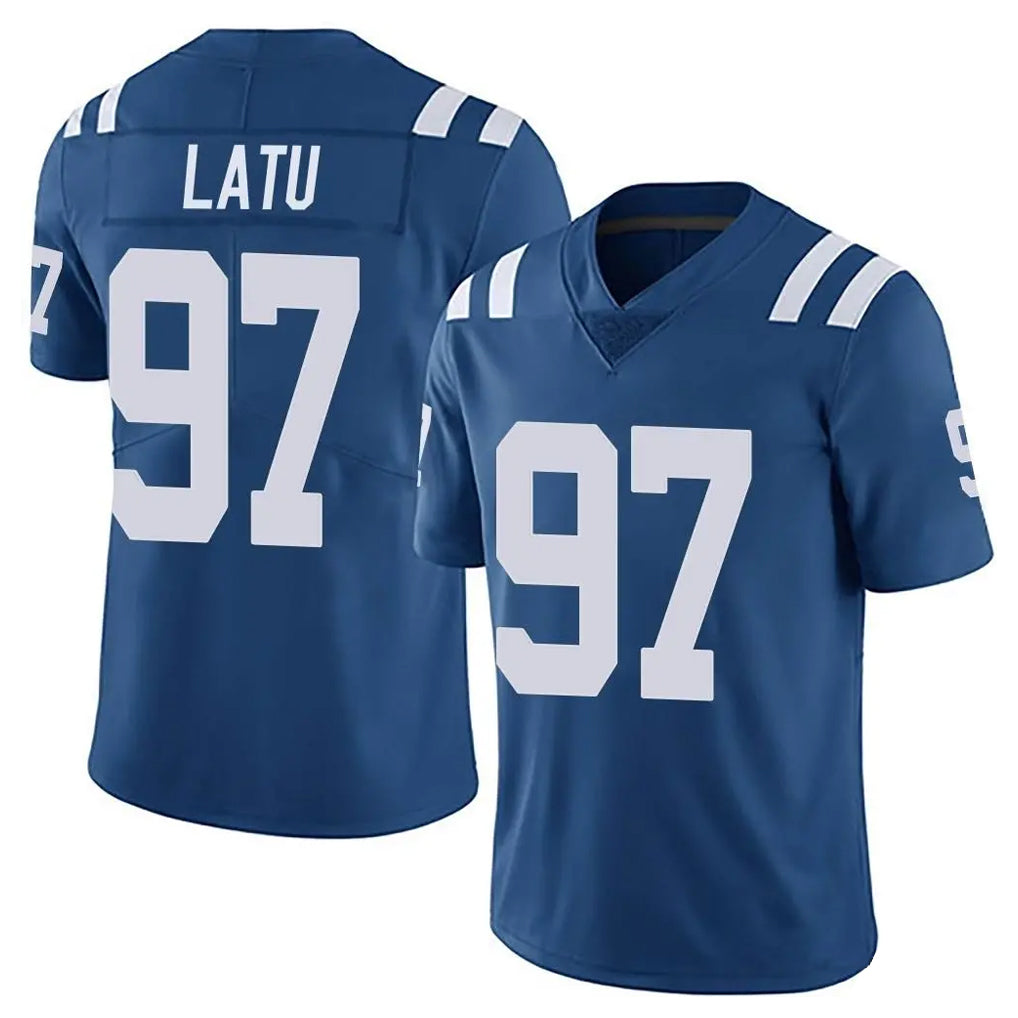 Ndoa IN.Colts #97 Laiatu Latu Player Royal Limited Vapor Untouchable Home Game Stitched Jerseys
