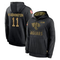 Ndoa J.Jaguars #11 Parker Washington Player Black Salute to Service Hoodies Limited Game Stitched Jerseys