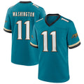 Ndoa J.Jaguars #11 Parker Washington Player Teal Prowler Throwback Stitched Jerseys