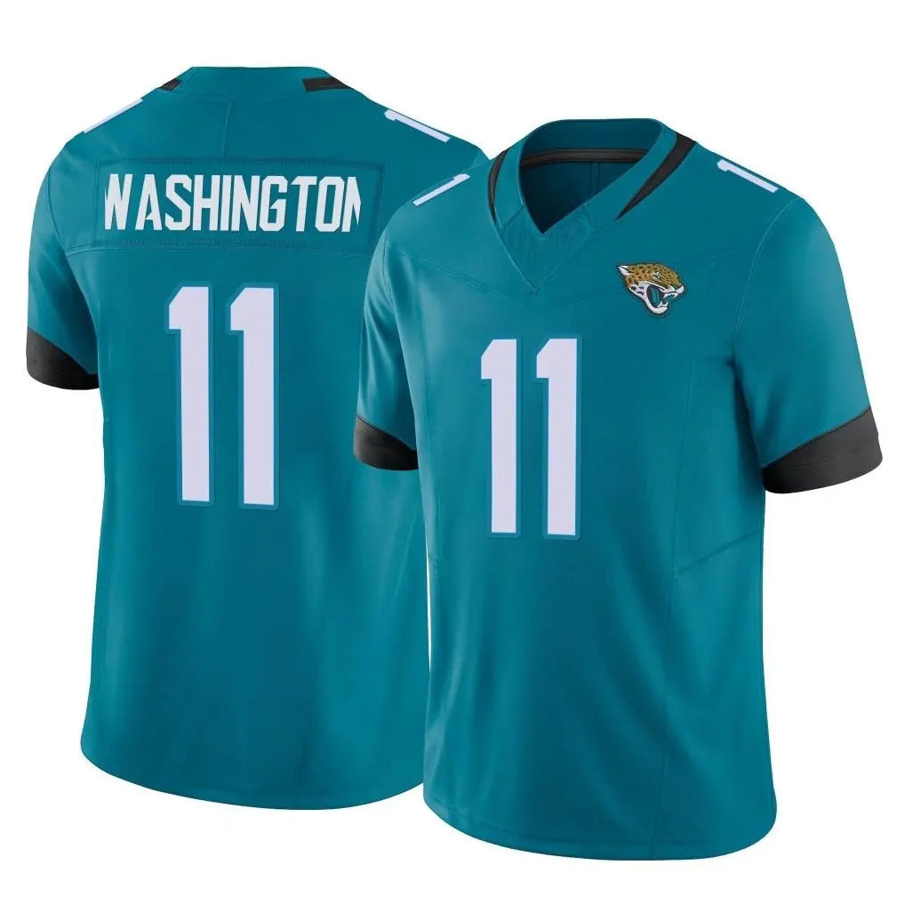 Ndoa J.Jaguars #11 Parker Washington Player Teal Vapor F.U.S.E. Limited Home Game Stitched Jerseys