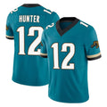 Ndoa J.Jaguars #12 Travis Hunter Player Teal Prowler Throwback Vapor F.U.S.E. Limited Home Game Stitched Jerseys