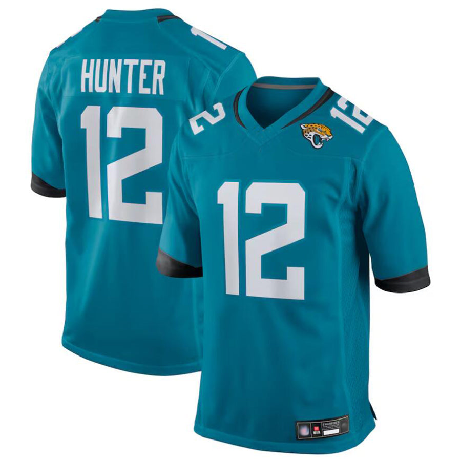 Ndoa J.Jaguars #12 Travis Hunter Player Teal Replica Game Stitched Jerseys