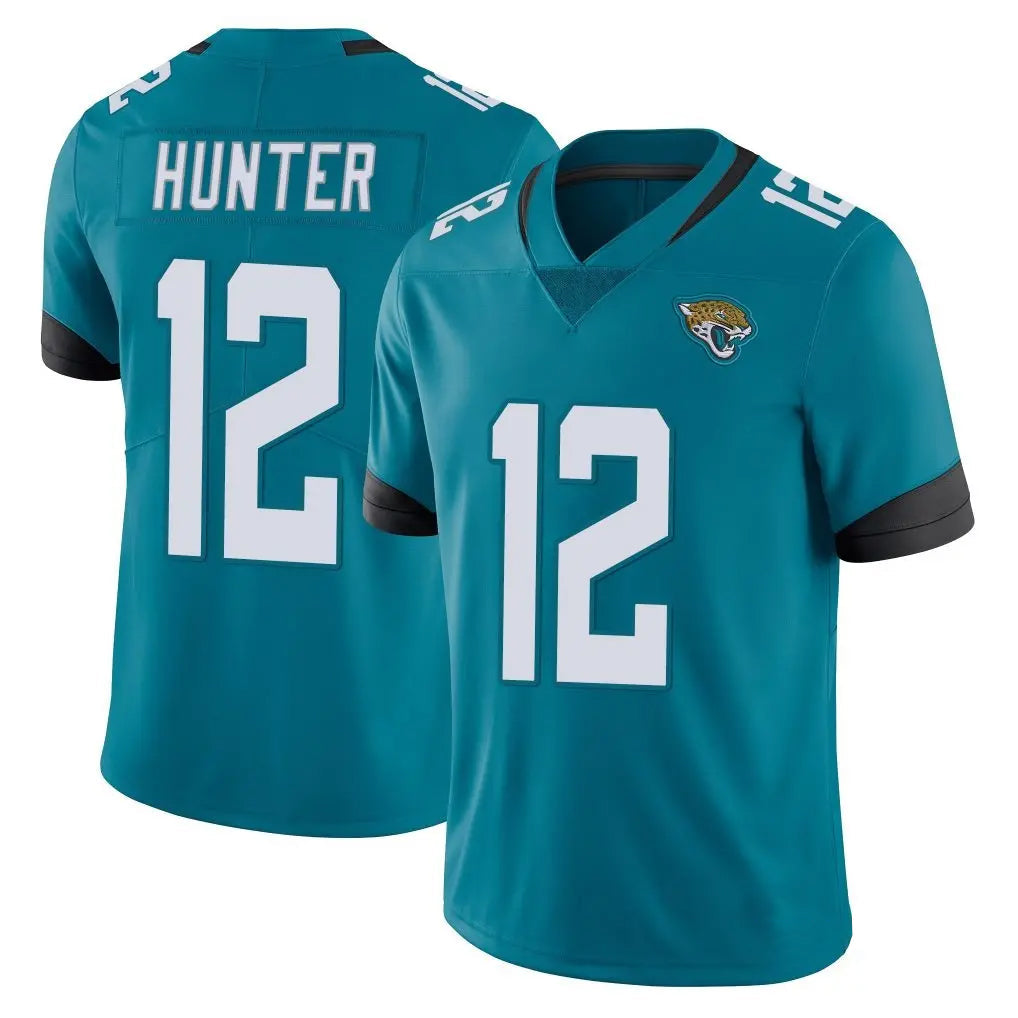 Ndoa J.Jaguars #12 Travis Hunter Player Teal Vapor Untouchable Limited Home Game Stitched Jerseys