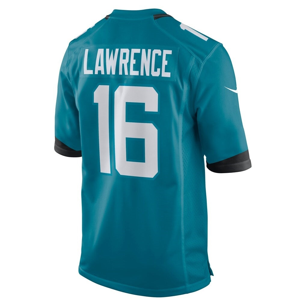 Ndoa J.Jaguars #16 Trevor Lawrence Teal Game Jersey Stitched Jerseys