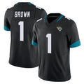 Ndoa J.Jaguars #1 Montaric Brown Player Black Vapor F.U.S.E. Limited Home Game Stitched Jerseys