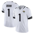 Ndoa J.Jaguars #1 Montaric Brown Player White Vapor F.U.S.E. Limited Home Game Stitched Jerseys