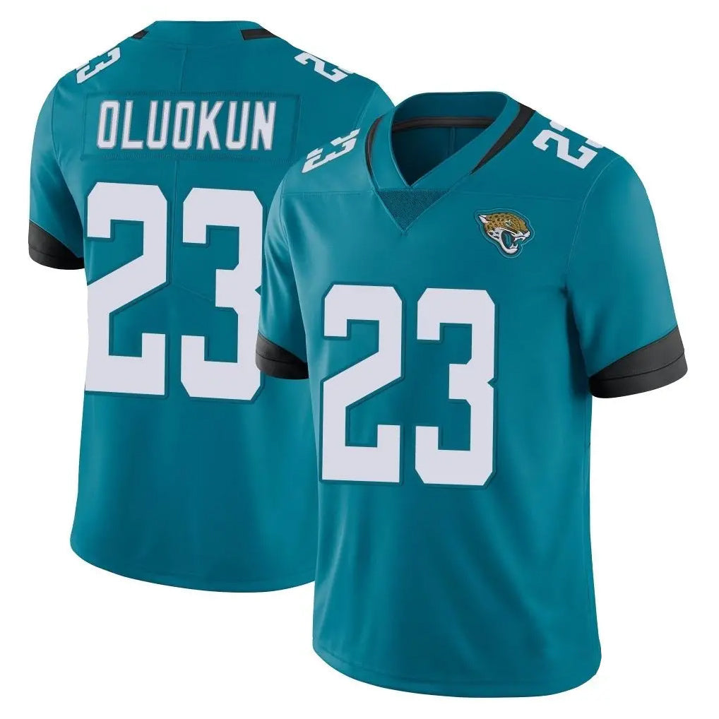 Ndoa J.Jaguars #23 Foyesade Oluokun Player Teal Vapor Untouchable Limited Home Game Stitched Jerseys
