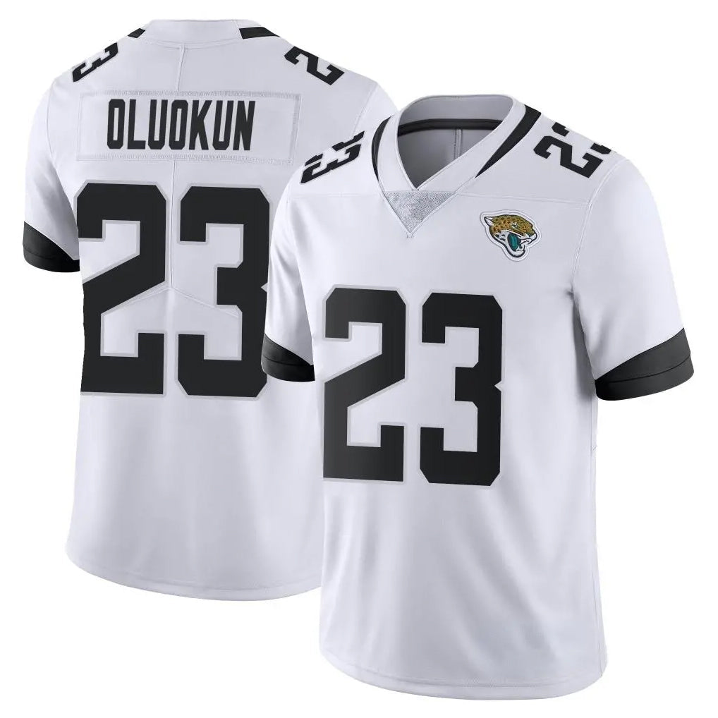 Ndoa J.Jaguars #23 Foyesade Oluokun Player White Vapor Untouchable Limited Home Game Stitched Jerseys