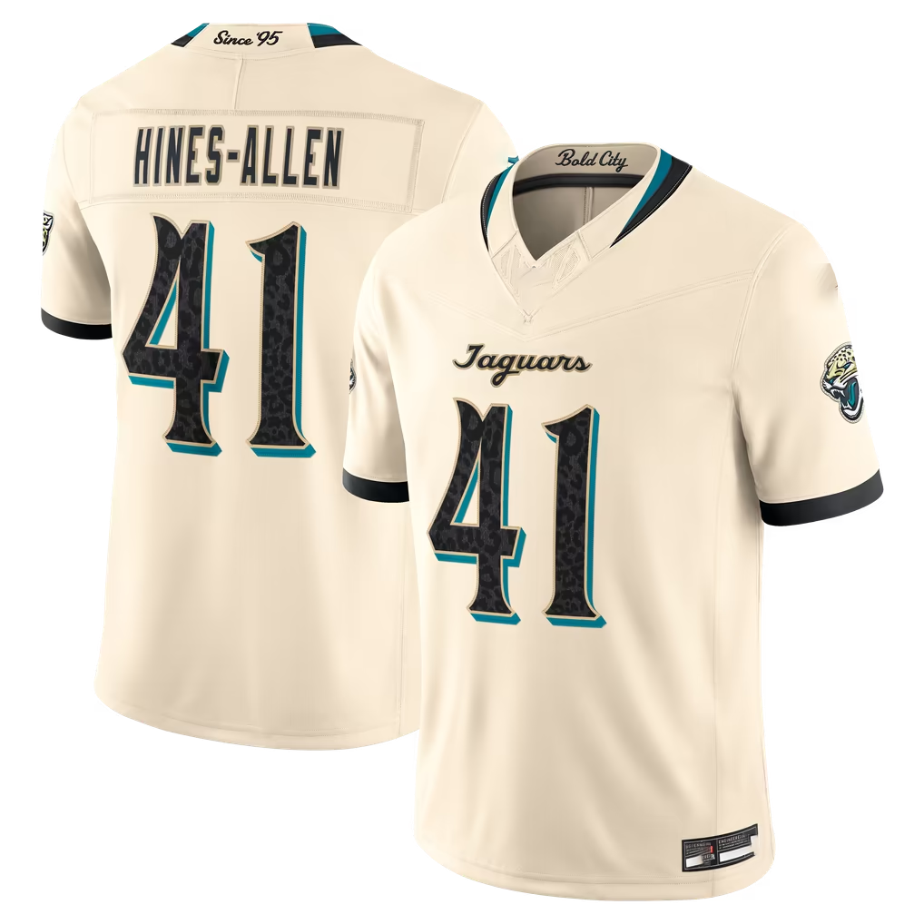 Ndoa J.Jaguars #41 Josh Hines-Allen Natural 2026 Rivalries Collection Limited Stitched Jerseys