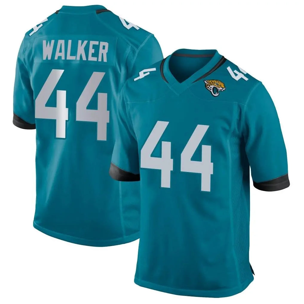 Ndoa J.Jaguars #44 Travon Walker Player Teal Home Game Stitched Jerseys