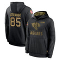 Ndoa J.Jaguars #85 Brenton Strange Player Black Salute to Service Hoodies Limited Game Stitched Jerseys