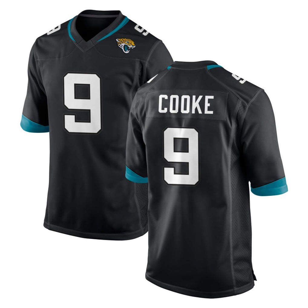 Ndoa J.Jaguars #9 Logan Cooke Player Black Home Game Stitched Jerseys