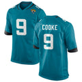 Ndoa J.Jaguars #9 Logan Cooke Player Teal Home Game Stitched Jerseys