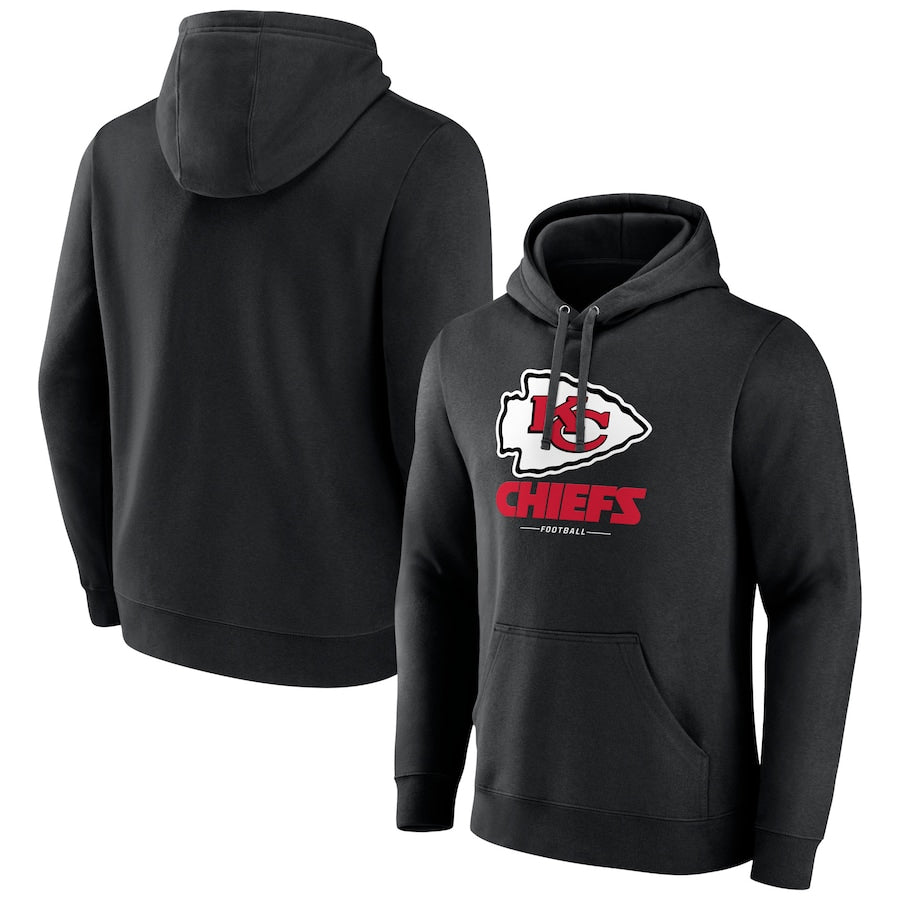 Ndoa KC.Chiefs Blank Player Black Pullover Hoodie Stitched Jerseys