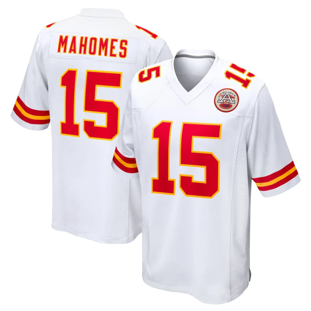 Ndoa KC.Chiefs #15 Patrick Mahomes Player White Home Game Stitched Jerseys