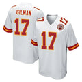Ndoa KC.Chiefs #17 Alohi Gilman Player White Home Game Stitched Jerseys