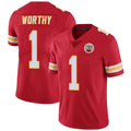 Ndoa KC.Chiefs #1 Xavier Worthy Player Red Vapor F.U.S.E. Limited Stitched Stitched Jerseys