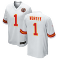 Ndoa KC.Chiefs #1 Xavier Worthy Player White Home Game Stitched Jerseys