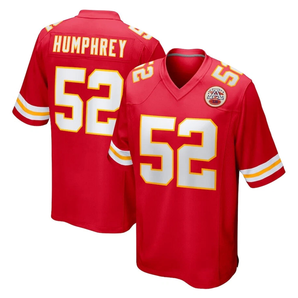 Ndoa KC.Chiefs #52 Creed Humphrey Player Red Home Game Stitched Jerseys