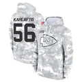 Ndoa KC.Chiefs #56 George Karlaftis Player Arctic Camo Salute to Service Hoodies Limited Game Stitched Jerseys