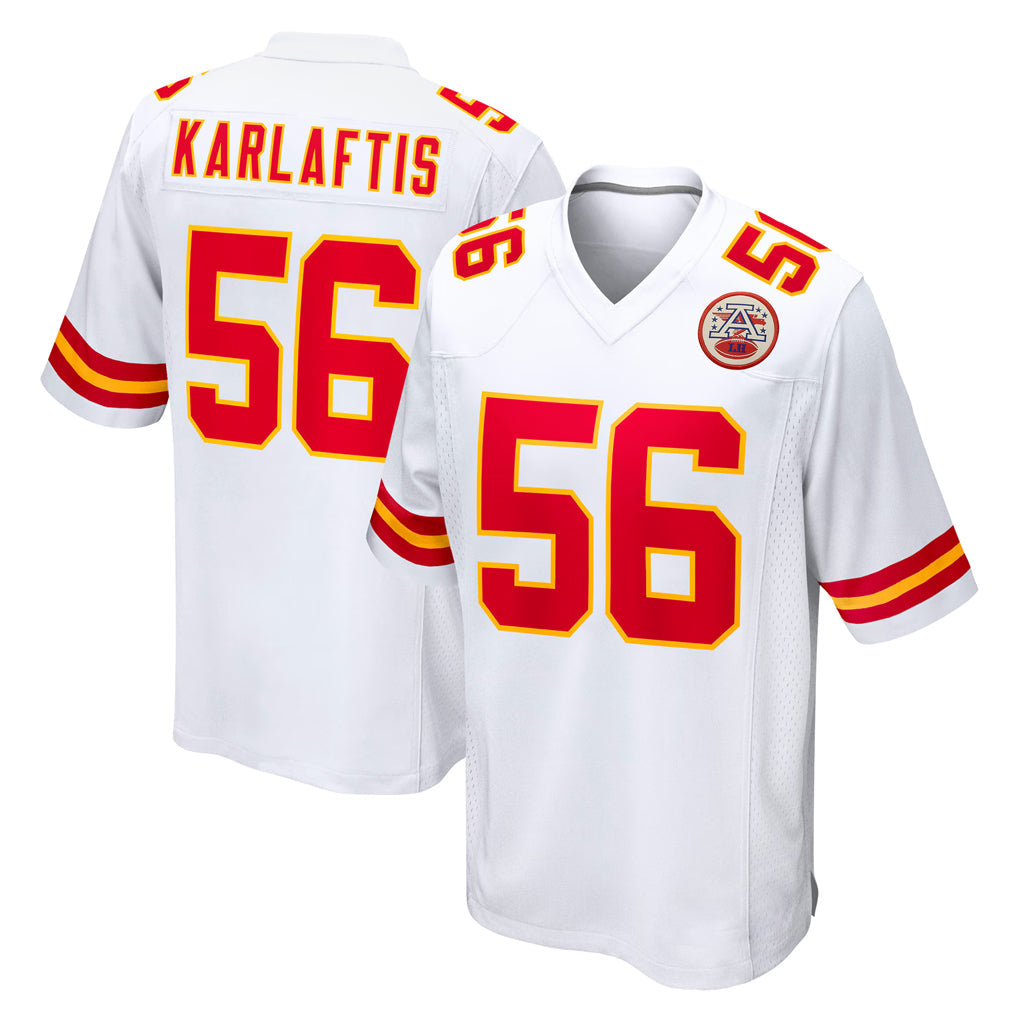 Ndoa KC.Chiefs #56 George Karlaftis Player White Home Game Stitched Jerseys