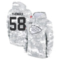 Ndoa KC.Chiefs #58 Derrick Thomas Player Arctic Camo Salute to Service Hoodies Stitched Jerseys