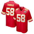Ndoa KC.Chiefs #58 Derrick Thomas Player Red Home Game Stitched Jerseys