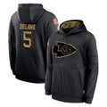 Ndoa KC.Chiefs #5 Mansoor Delane Player Black Salute to Service Hoodies Limited Game Stitched Jerseys