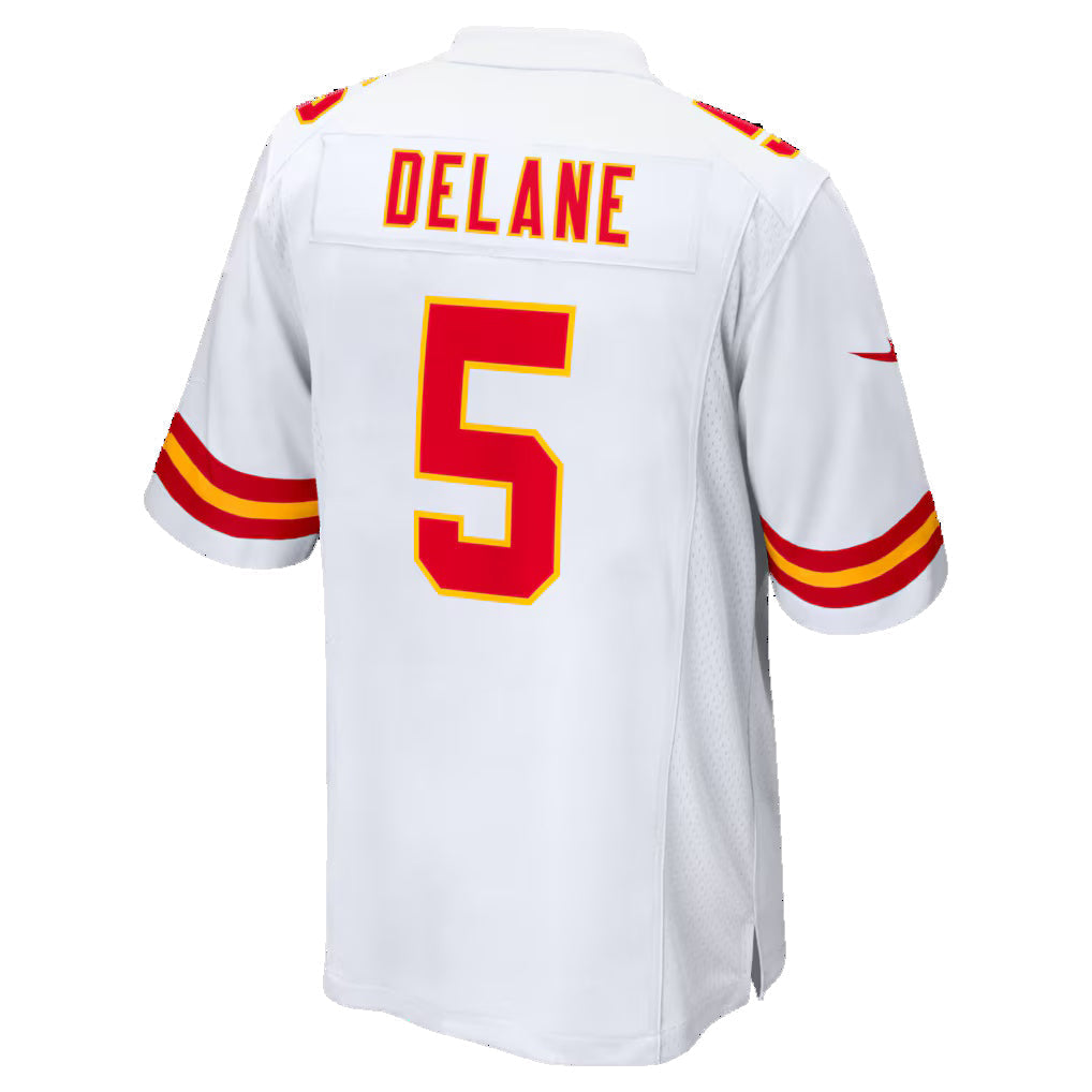Ndoa KC.Chiefs #5 Mansoor Delane White Game Stitched Jerseys