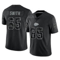 Ndoa KC.Chiefs #65 Trey Smith Player Black Limited Reflective Game Stitched Jerseys