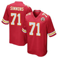 Ndoa KC.Chiefs #71 Josh Simmons Player Red Home Game Stitched Jerseys