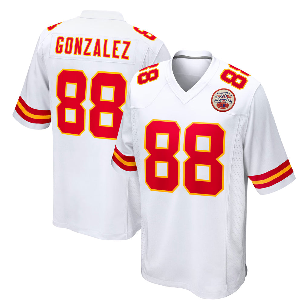 Ndoa KC.Chiefs #88 Tony Gonzalez Player White Home Game Stitched Jerseys