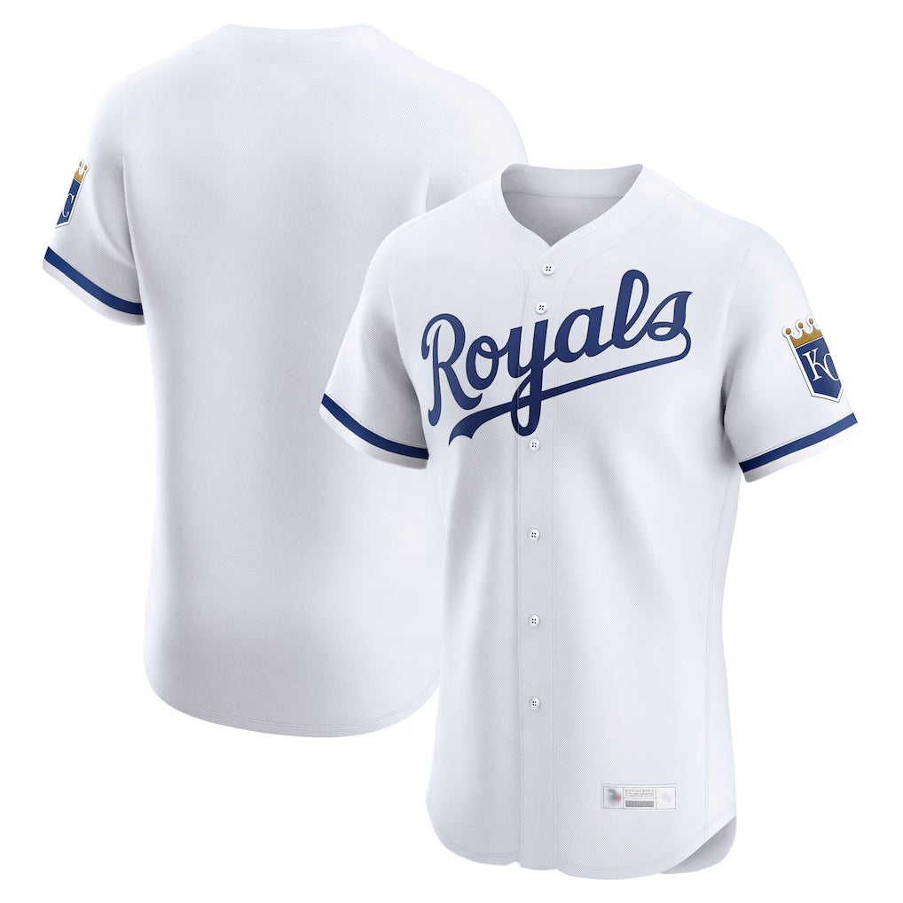Ndoa KC.Royals White Alt Limited Elite Home Blank Player Stitched Jerseys